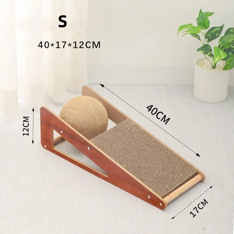 Detachable Cat Scratching Board with Sisal Rope Ball