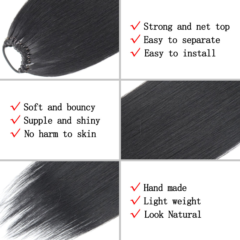 Long Straight Ponytail Hair Extensions