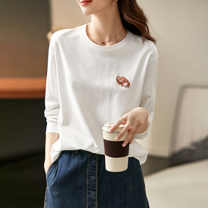 Long Sleeve Print T-Shirts for Women