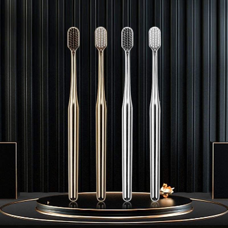 Luxury Soft Bristle Gold and Silver Toothbrush