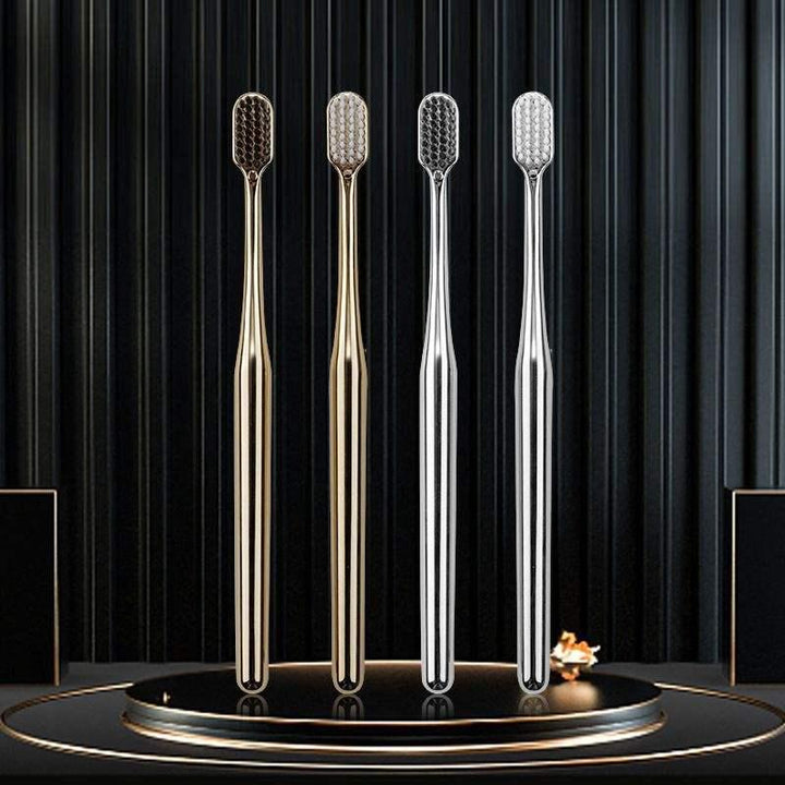 Luxury Soft Bristle Gold and Silver Toothbrush