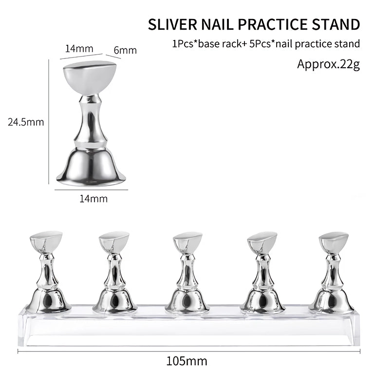 Acrylic Nail Display Holder With Base