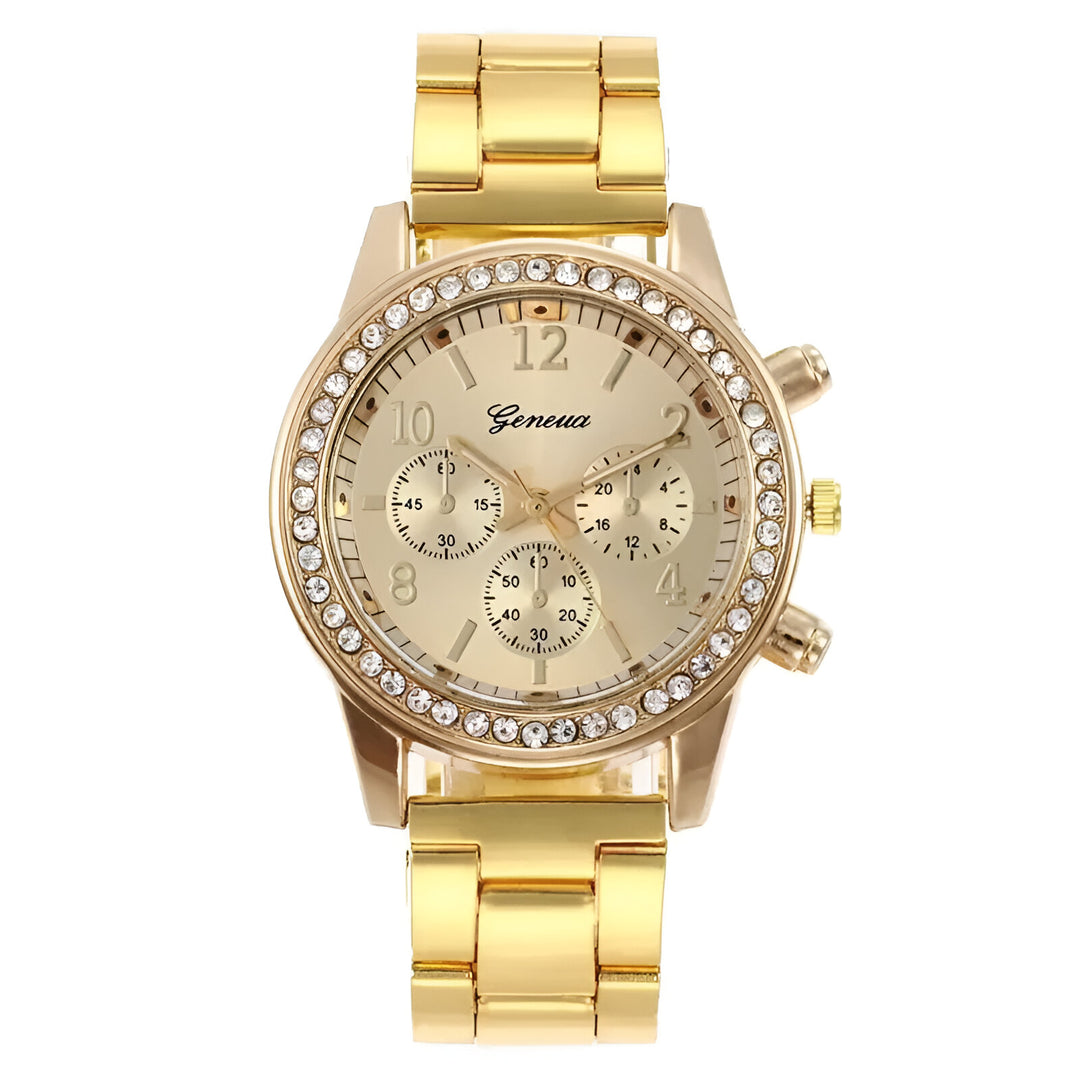 Luxury Diamond Rose Gold Women's Quartz Watch