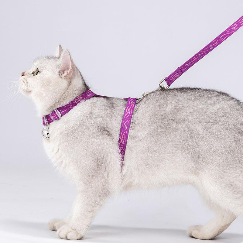 Cat H-Shape Harness and Leash Set