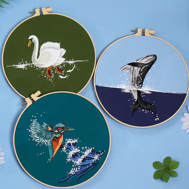 Coastal Pattern Embroidery Starter Kit