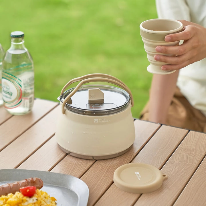 Portable Folding Kettle and Cup Set