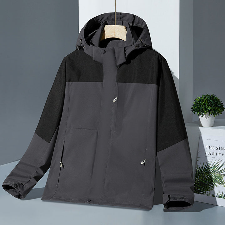 Outdoor Shell Jacket Three-in-one Detachable Stitching Dopamine Mountain Wear