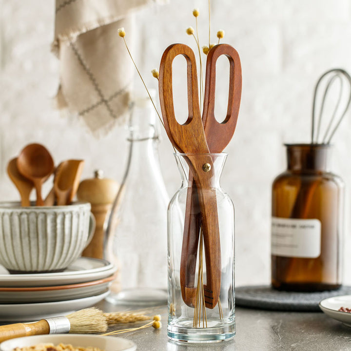 Versatile Bamboo Kitchen Tongs