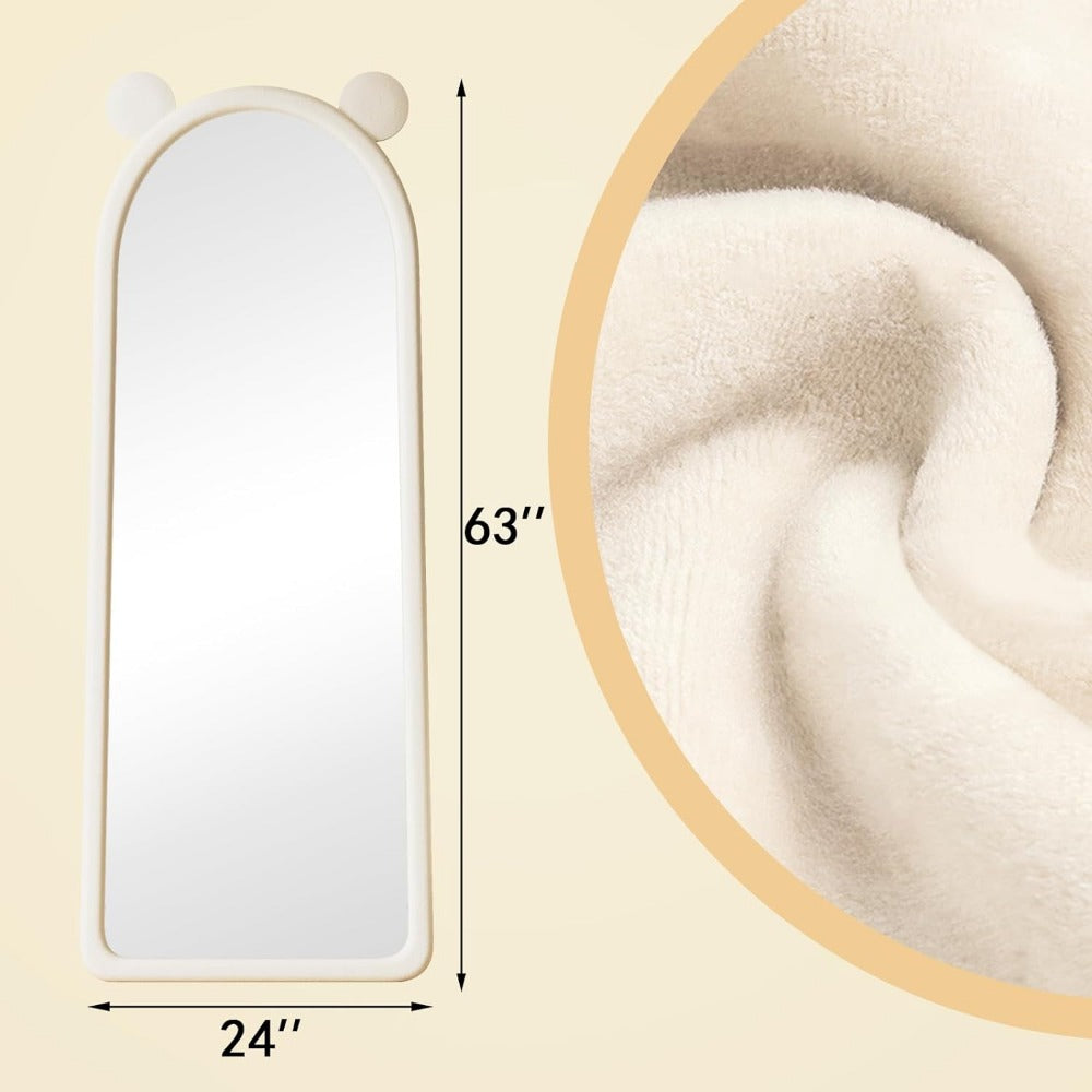 Arched Full-Length Flannel Mirror