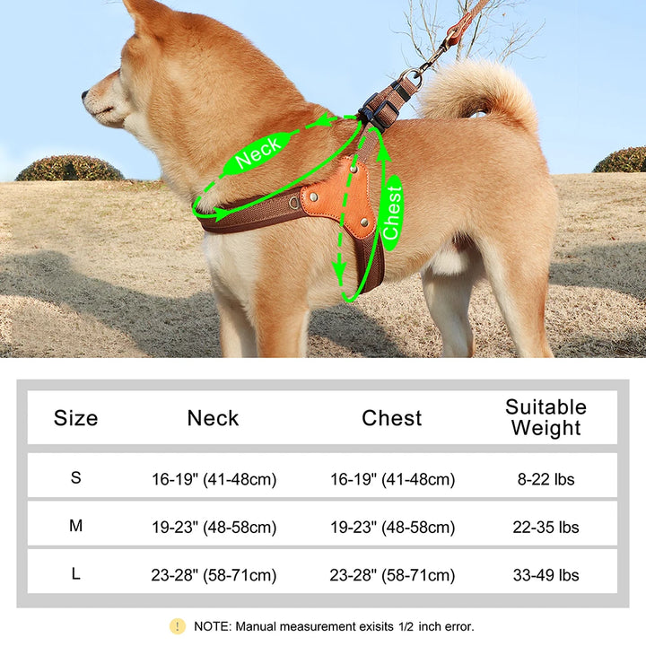 Durable Adjustable Nylon Dog Harness for All Breeds