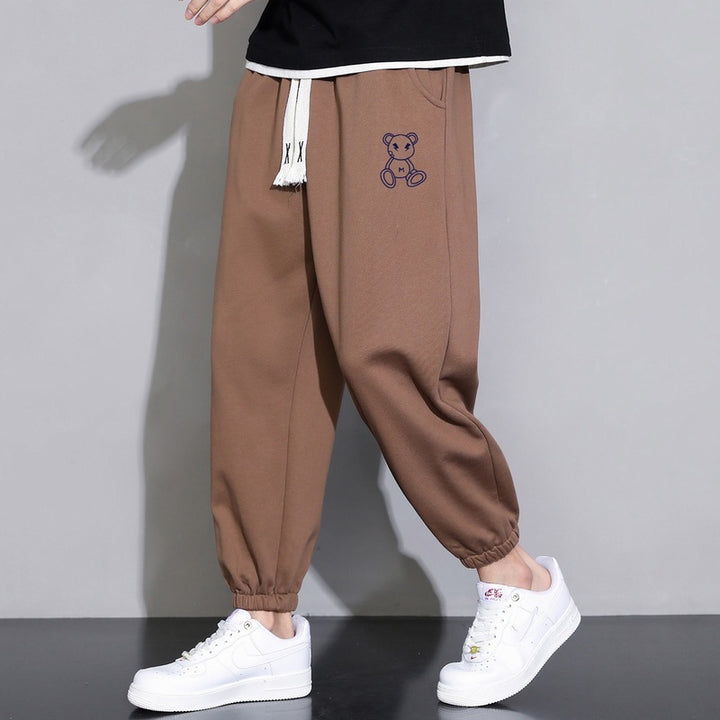 Cropped Casual Loose Men's Long Pants