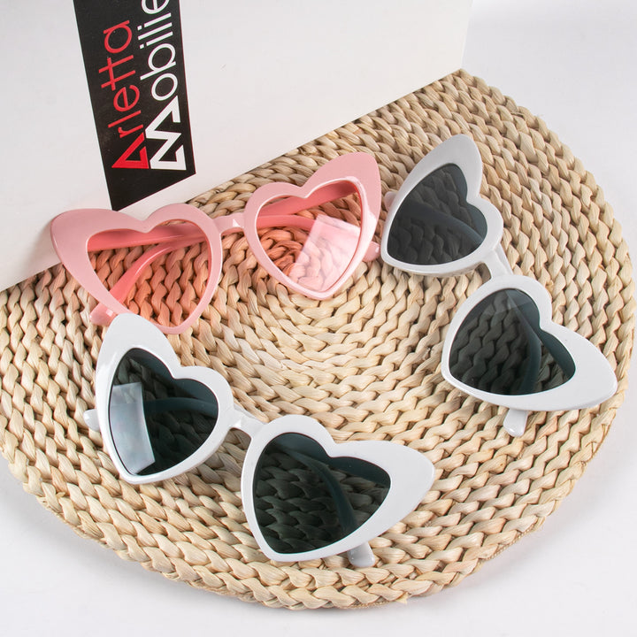 Heart-Shaped Cat Eye Sunglasses for Women