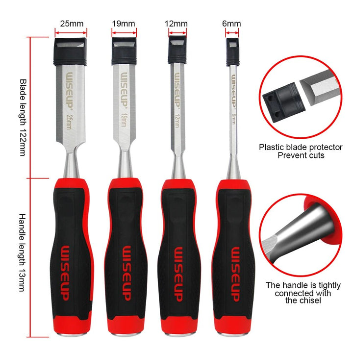 4Pcs Professional Wood Carving Chisel Set