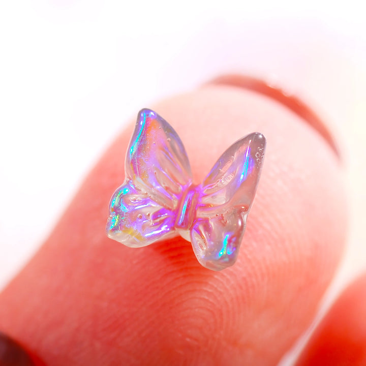 Colorful Aurora Butterfly Nail Charms