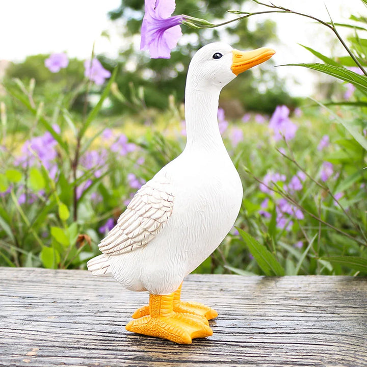 Charming Duck Figurine Sculptures for Home and Garden Decor