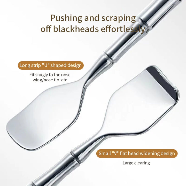 Stainless Steel Blackhead Remover and Facial Pore Cleaner Tool