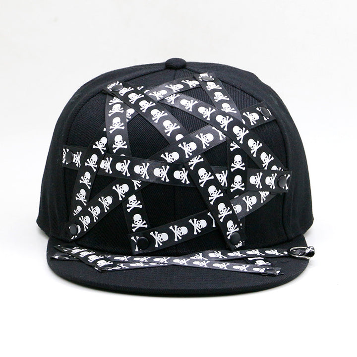 Baseball Cap Protection Sun Hat Skull Sticky Hip-hop Hipster Flat-brimmed