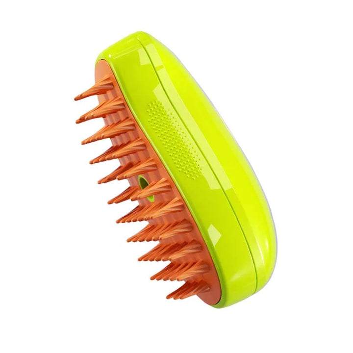 Electric Spray Grooming Comb for Cats and Dogs with Soft Silicone Brush