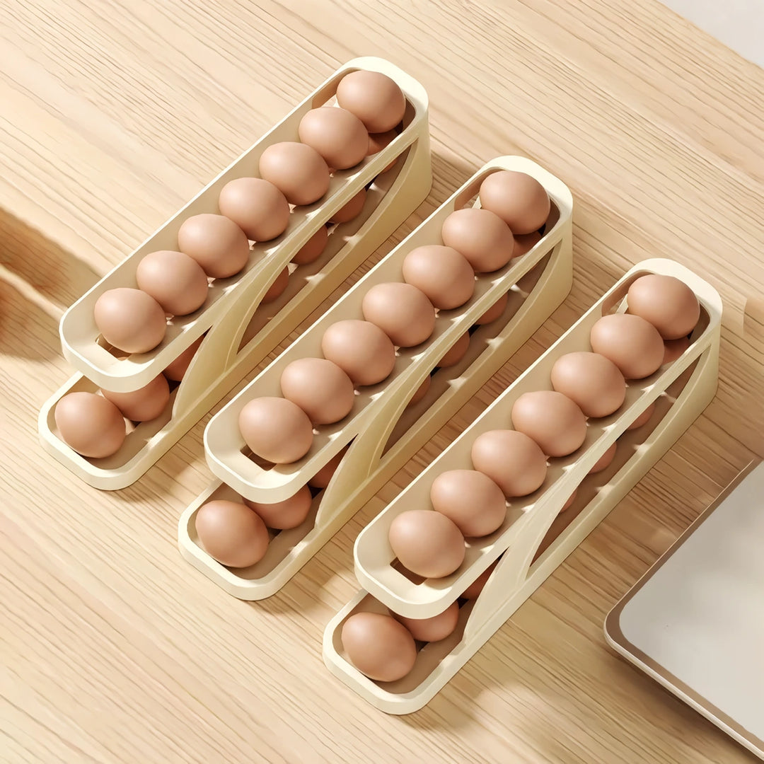 Automatic Scrolling Egg Rack Holder