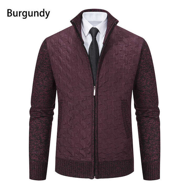 Men's Sweater Jacket Men's Coat Stand-up Collar Slim Fit Casual Fashion Knitwear