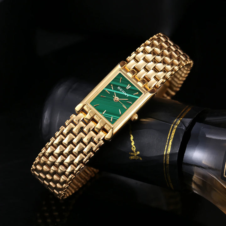 Gold Square Ladies Quartz Watch