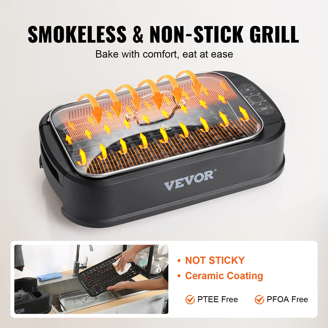 1500W Smokeless Indoor Grill