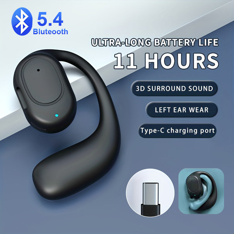 Wireless Bluetooth 5.4 Sports Earphones with Ear Clip