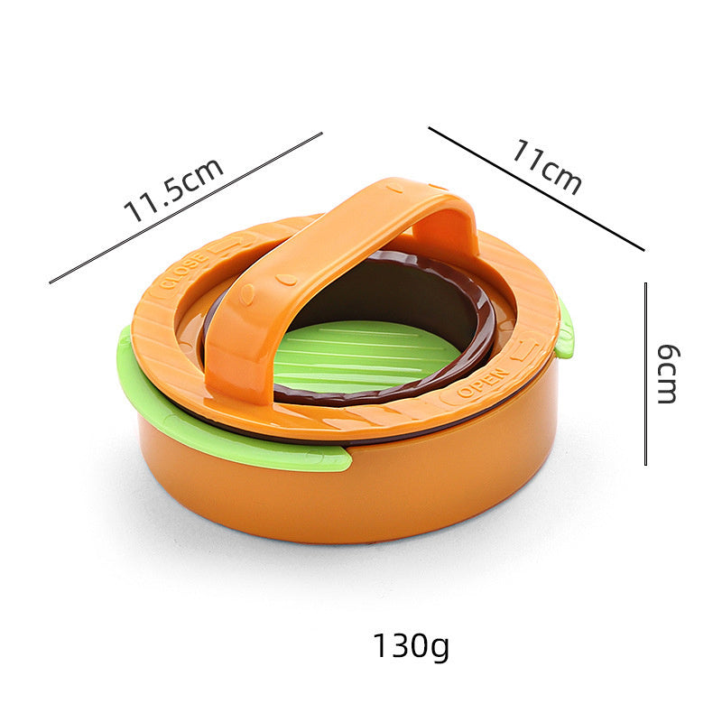 New Round Hamburger Pizza Making Tool, Hamburger Meat Compactor, Meat Patty Press Combination Compactor