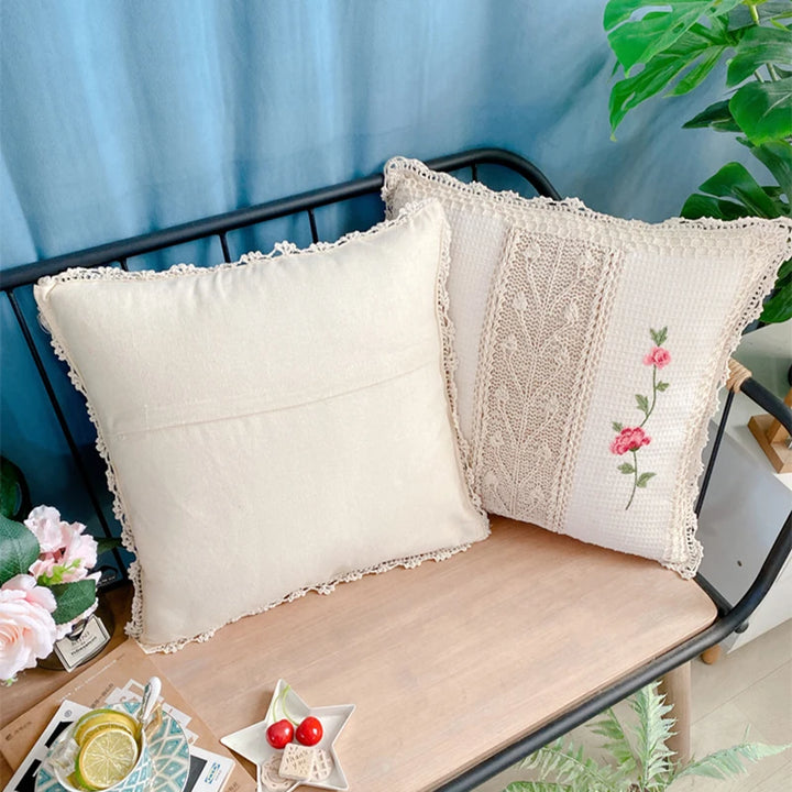 Handmade Woven Cotton Decorative Cushion Cover