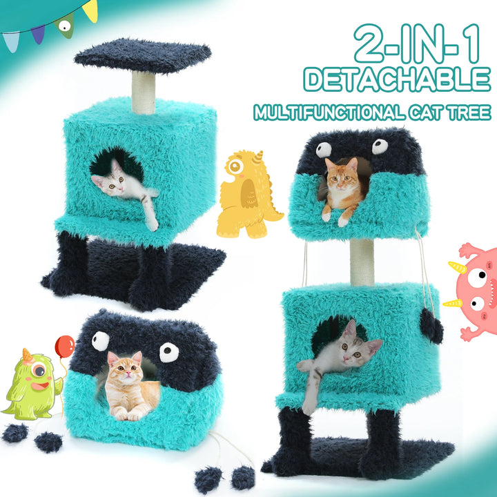 Monster-Themed Cat Tree Tower