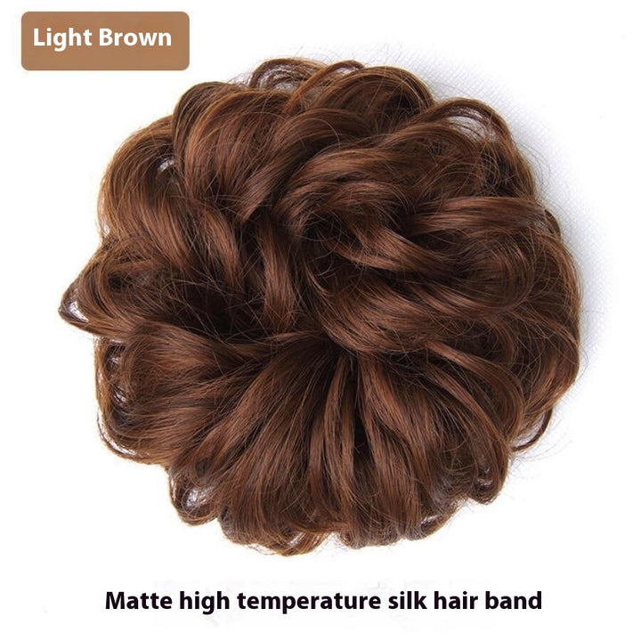 Wig Hair Band Bun Hair Band Fluffy Matte Simulation