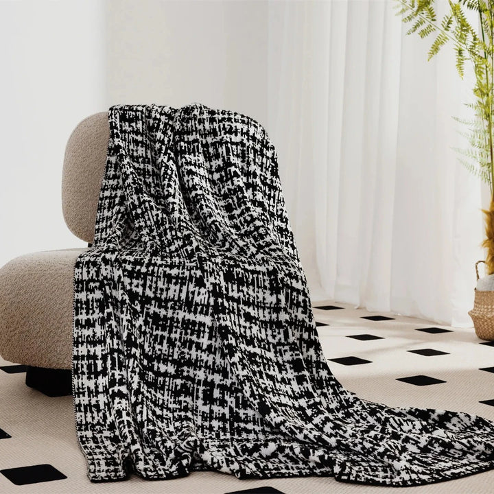 Cozy Wearable Wool Blend Travel Blanket