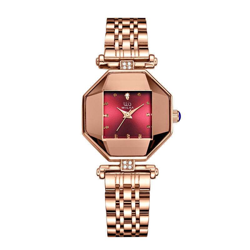 Ladies Square Quartz Waterproof Watch