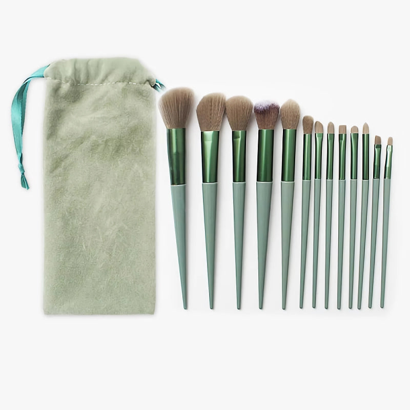 13-Piece Fluffy Soft Makeup Brush Set for Foundation, Blush, Eyeshadow