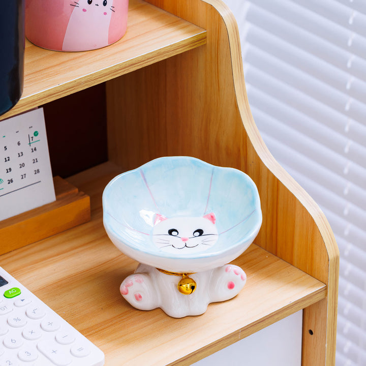 Cute Ceramic Cat & Dog Bowl