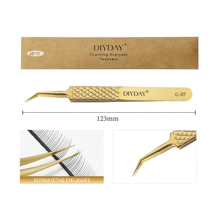 Precision Anti-slip Eyelash Extension Tweezers