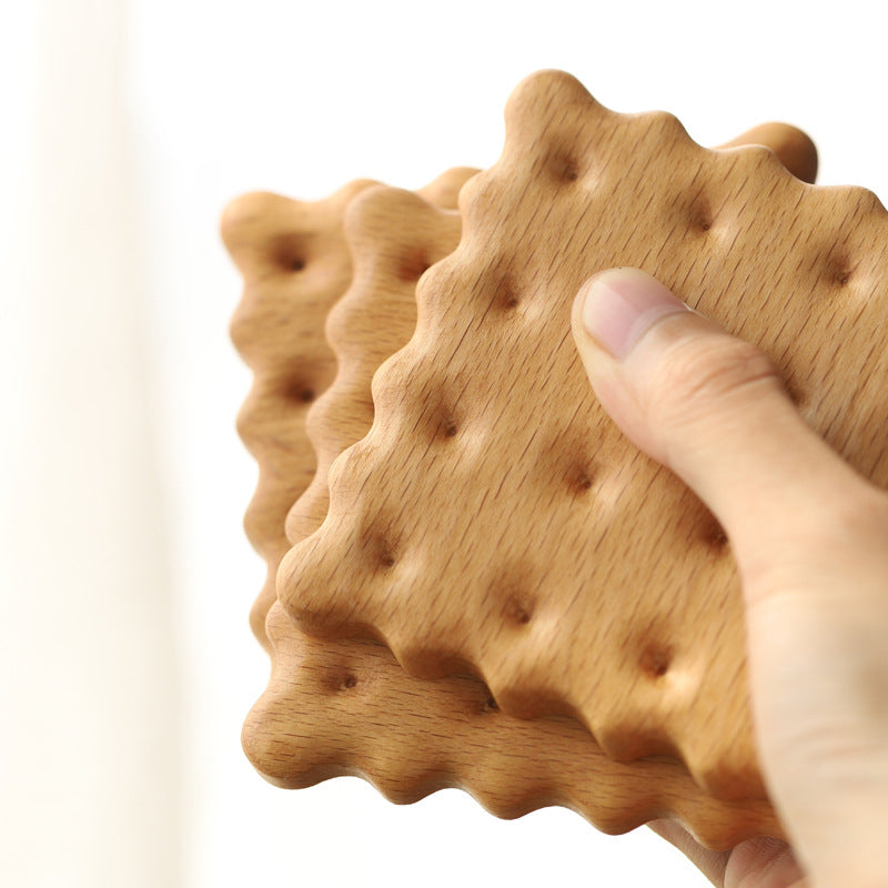 Natural Wooden Cookie Coaster