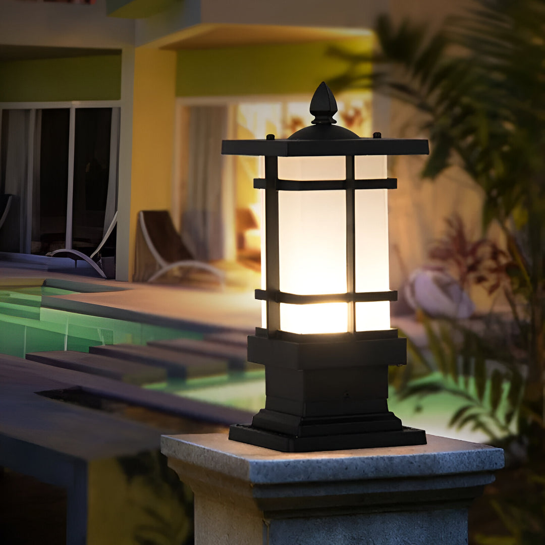 Modern Outdoor Wall Column Light - Retro Pillar Lamp for Garden, Fence, and Pathways