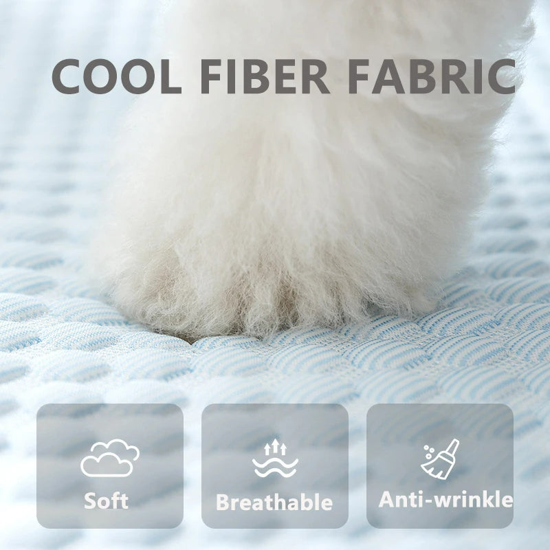 Cloud-Shaped Cooling Pet Mat for Small to Medium Dogs