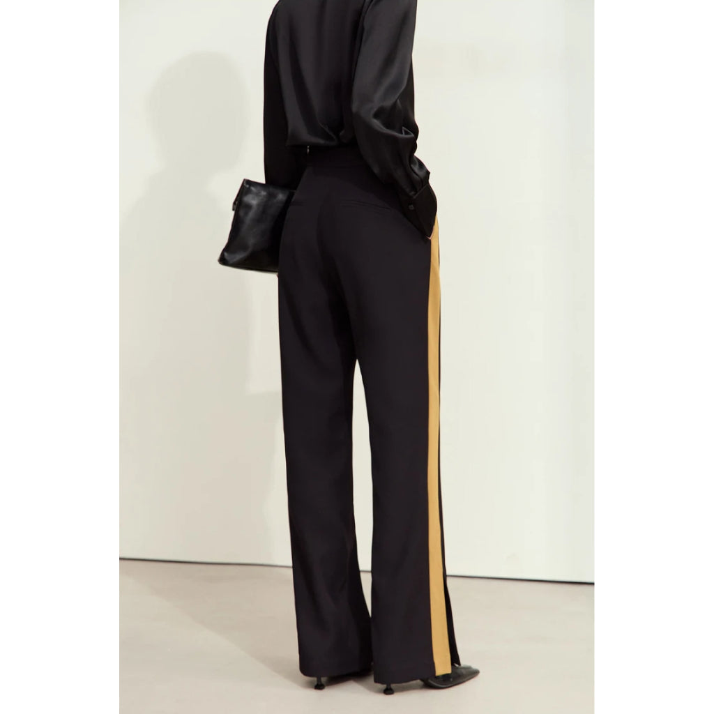 Autumn Contrast Stitching Blazer Pants for Women