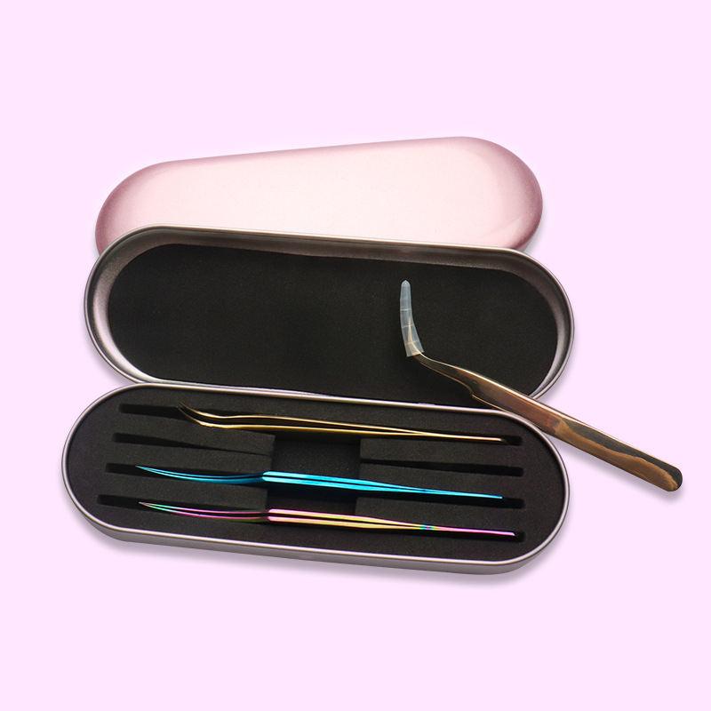 4-Slot Eyelash Tweezers Storage Box