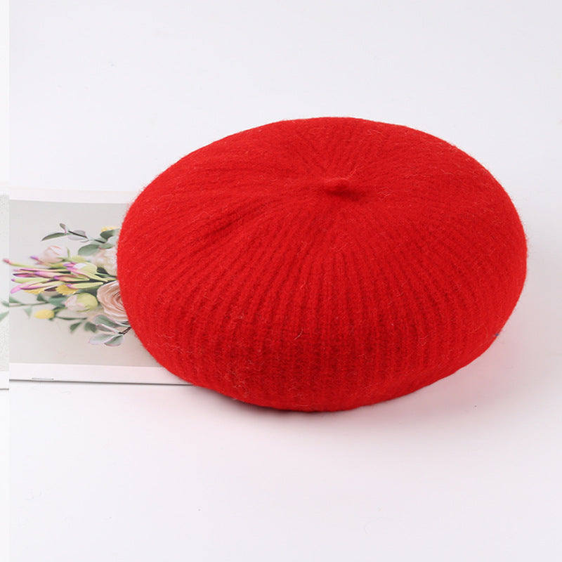 Women's 100% Wool Beret – Classic Warmth for All Seasons