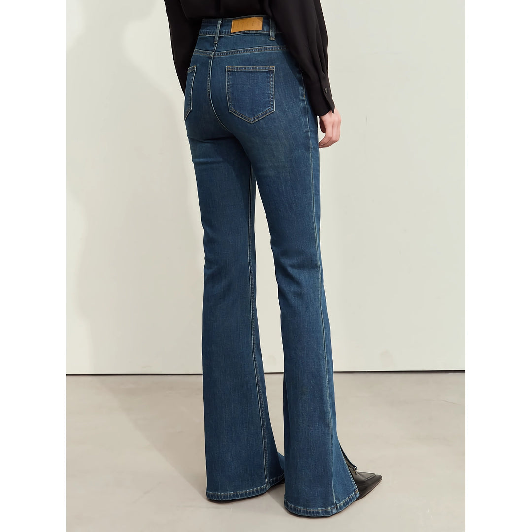 Minimalist Retro Slim Fit Denim Jeans for Women - Autumn Collection