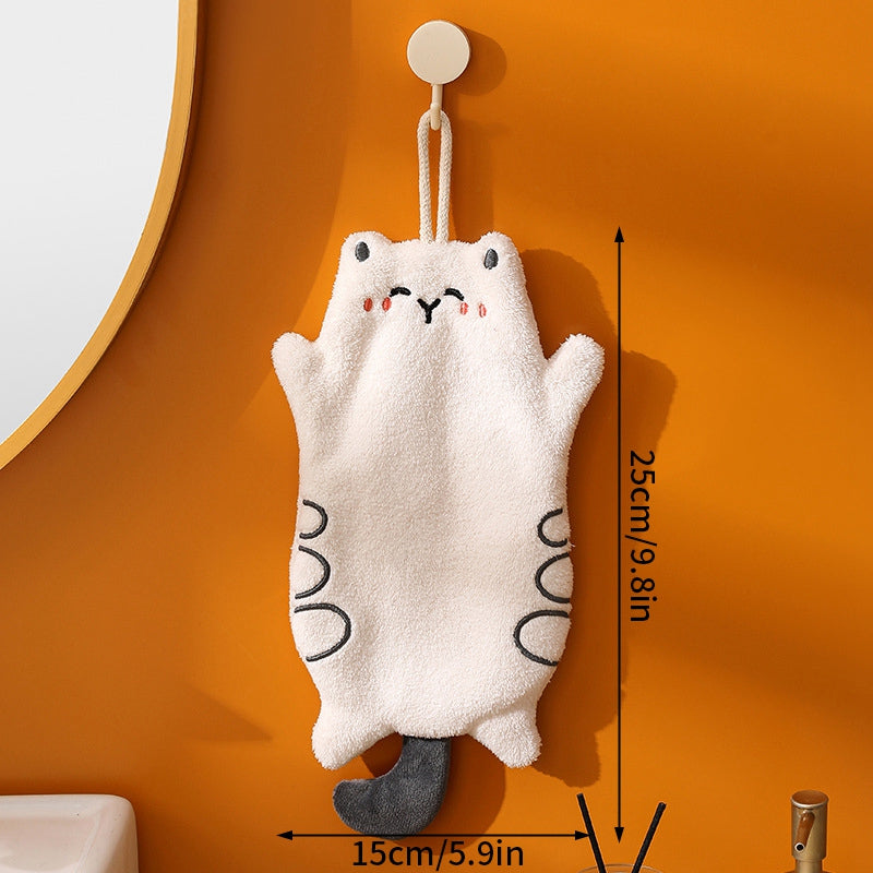 Cute Kawaii Hand Towel - Super Absorbent Hanging Dishcloth