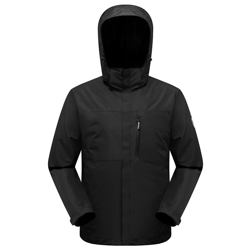 Three-in-one Down Cotton Waterproof Liner Windproof Shell Jacket