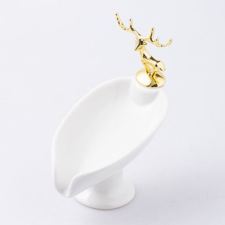 Elegant Ceramic Leaf Soap Dish