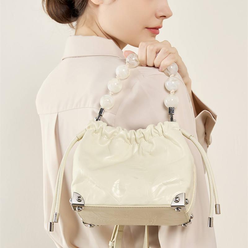 Genuine Leather Cloud Shoulder and Crossbody Bag