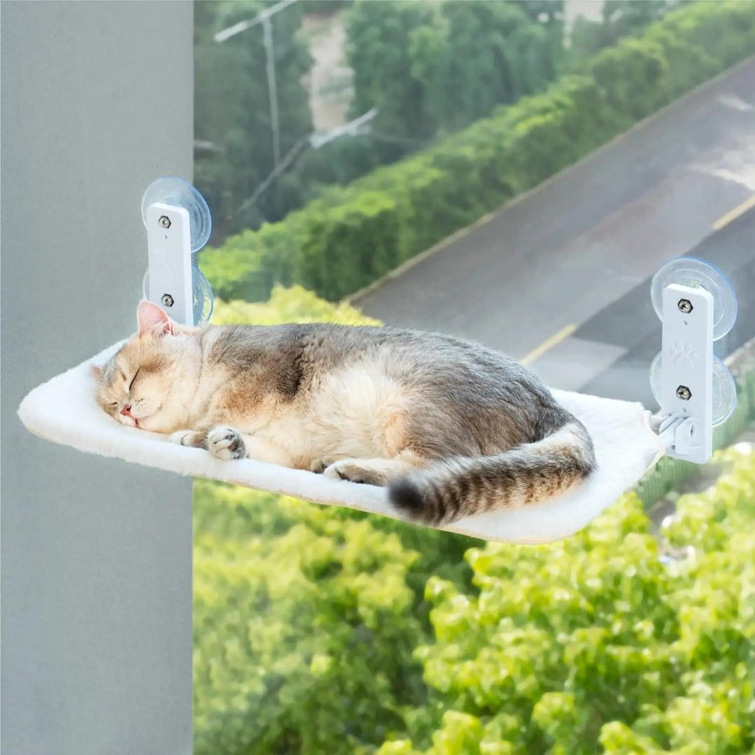 Foldable Cat Window Perch with Steel Frame