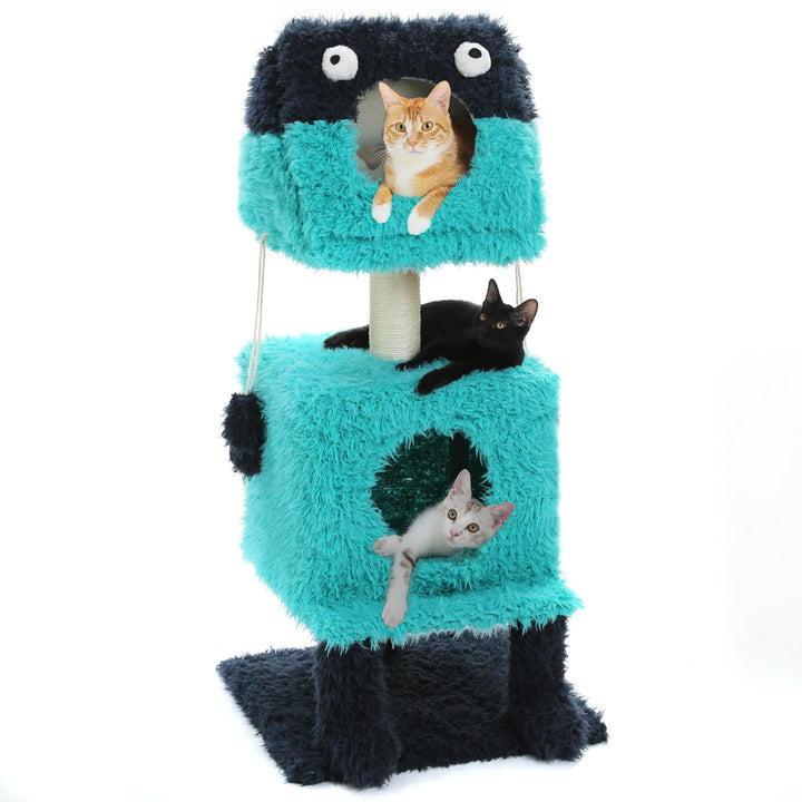 Monster-Themed Cat Tree Tower