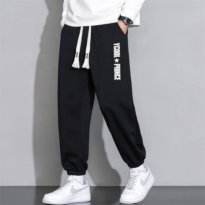 Cropped Casual Loose Men's Long Pants